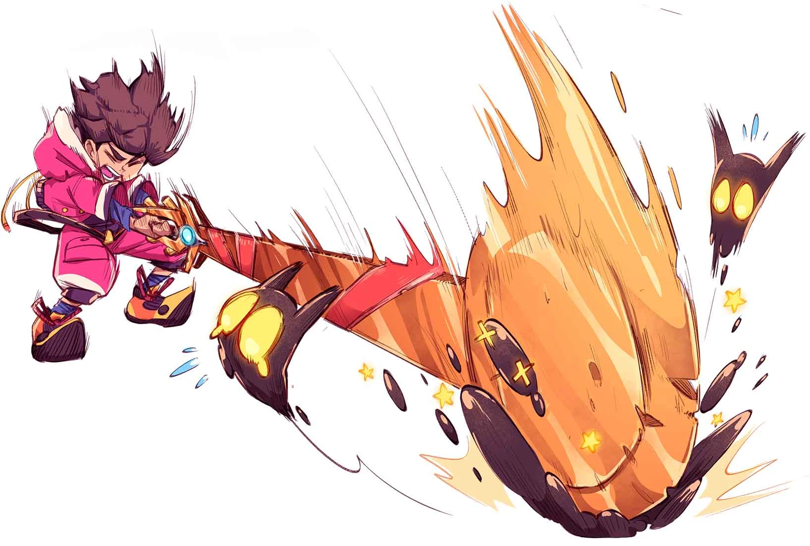 Zirian swinging the sword pendulum form